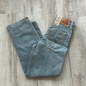 Levi Ribcage Straight Ankle Jeans size 25, light blue, brand new